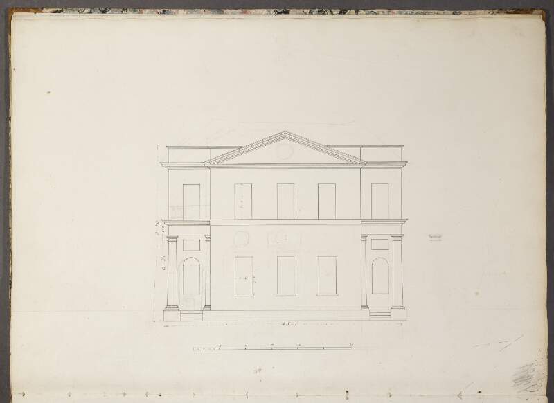 [Rear elevation of villa for the Revd. Dr. Stack].