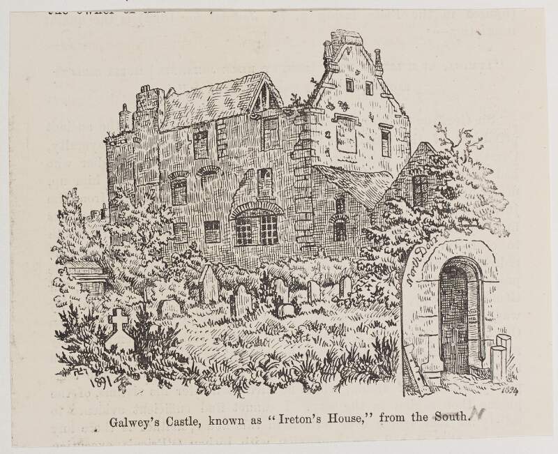 Galwey's Castle, known as Ireton's House, from the north