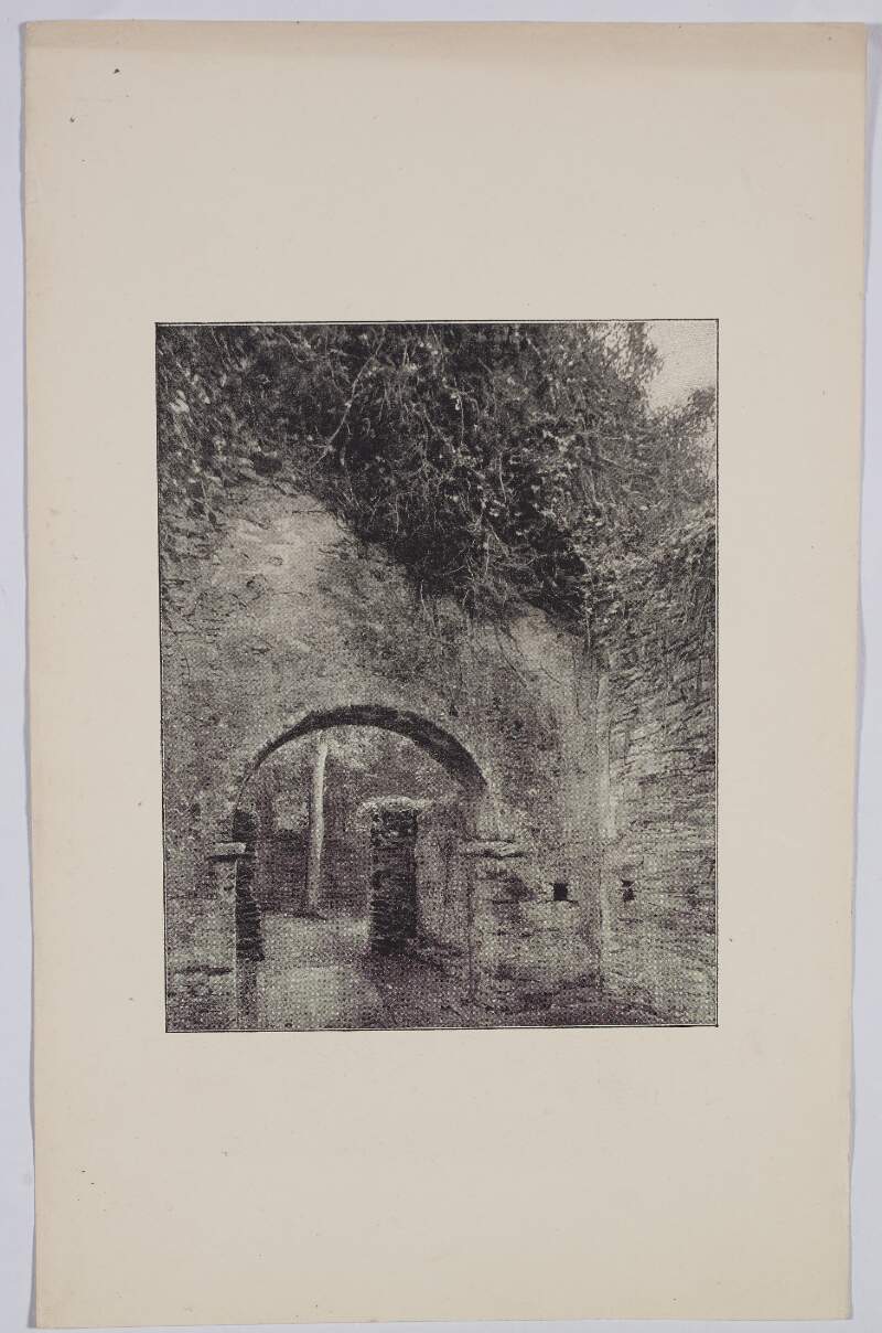 [Stone gateway and wall]