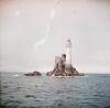 [Fastnet Lighthouse, with stub of old lighthouse tower still extant, off the coast of Co. Cork]
