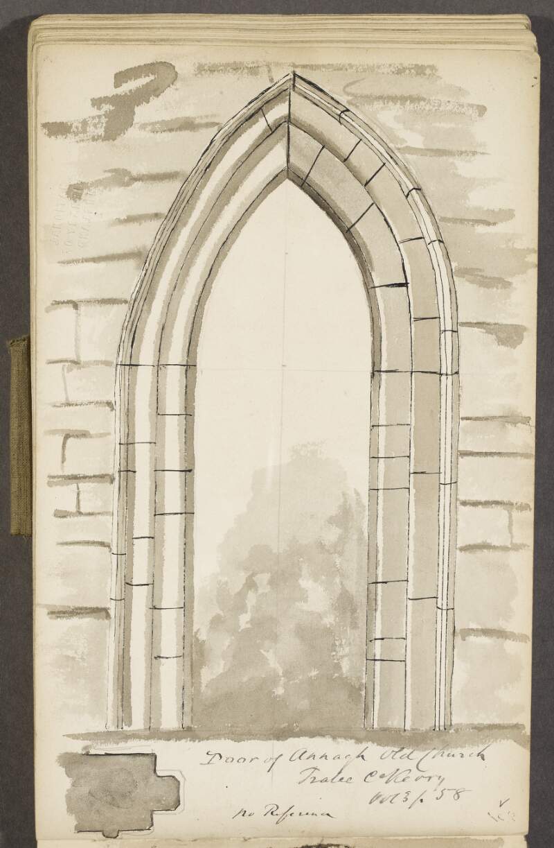 Door of Annagh, old church, Tralee, County Kerry