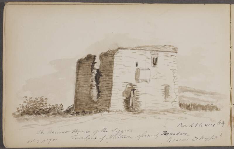 The ancient house of the Siggins, Townland of Newtown, formerly Brandane, Bannow, County Wexford