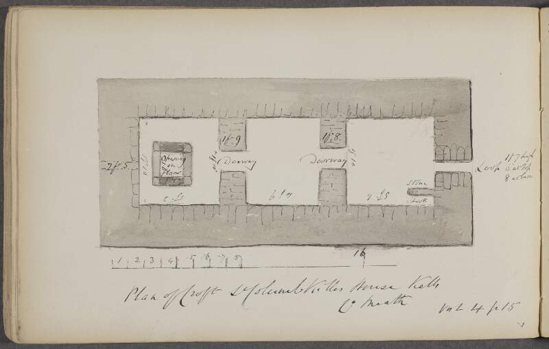 Plan of Croft, St. Columbkille's House, Kells, County Meath