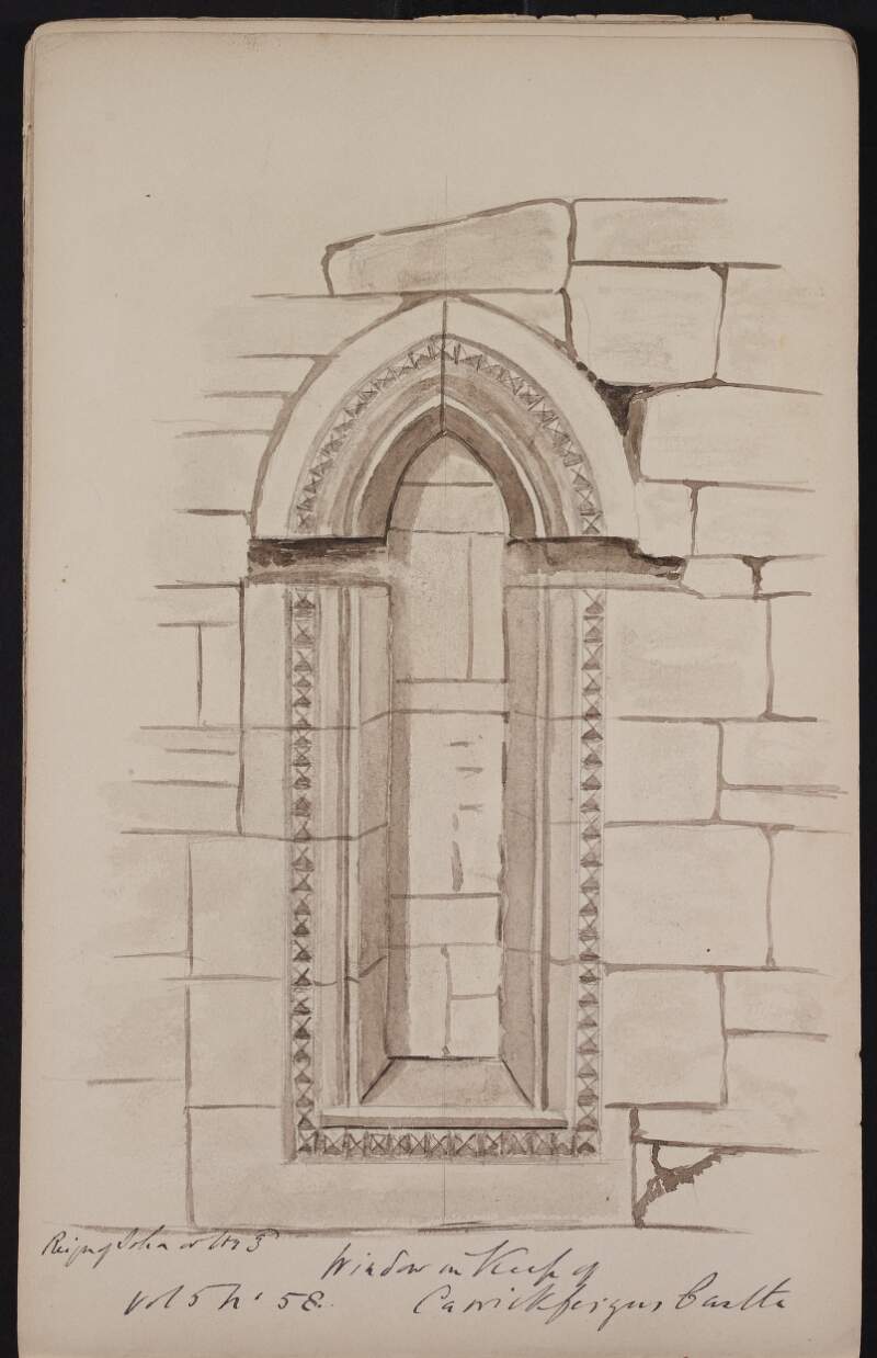 Window in keep of Carrickfergus Castle