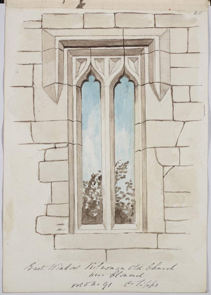East window, Kilronan Old Church near Clonmel, County Tipperary