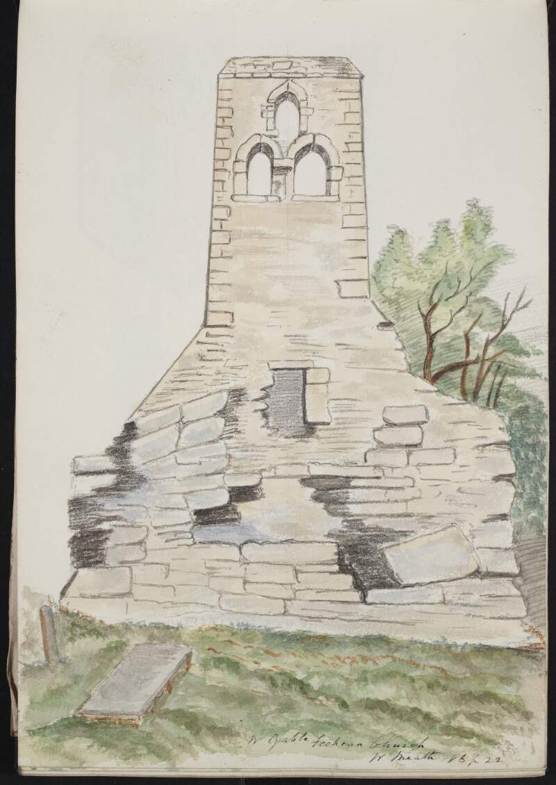 West gable, Feohran [Foyran] Church, Westmeath [graphic].