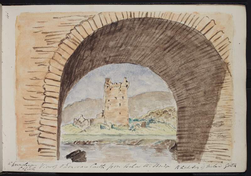 View of O'Donovan's Castle from below the bridge, near Drumoleague [Drimoleague], County Cork