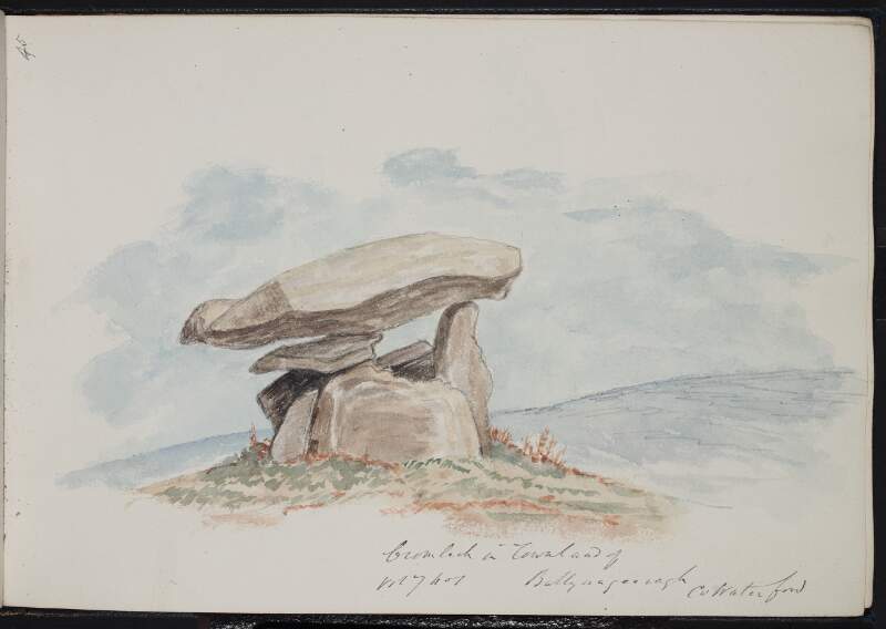 Cromlech in townland of Ballynageeragh, County Waterford