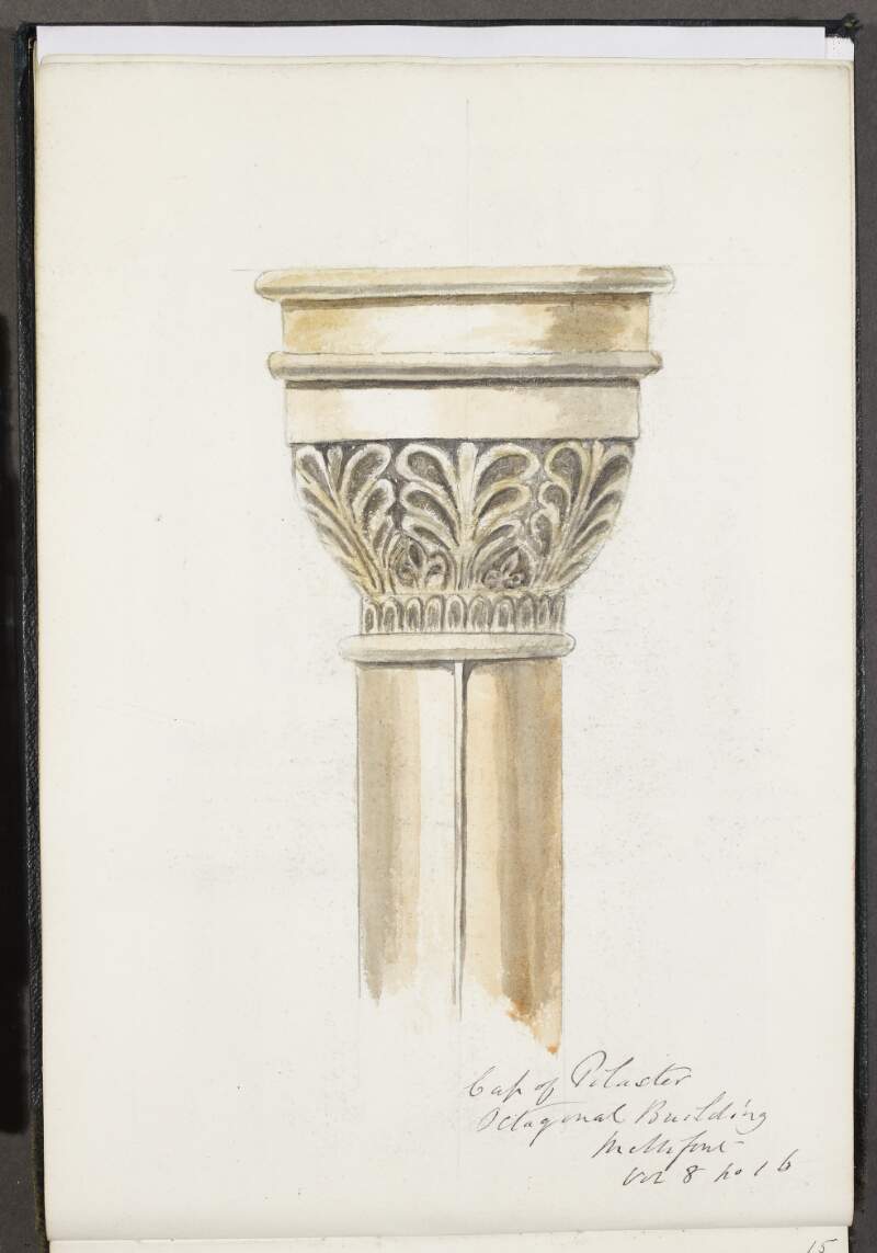 Cap of pilaster, octagonal building, Mellifont