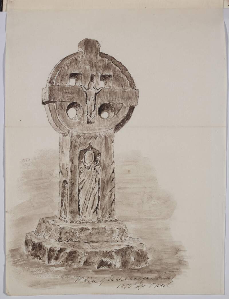 West side, Dunnamaggan Cross, 1853