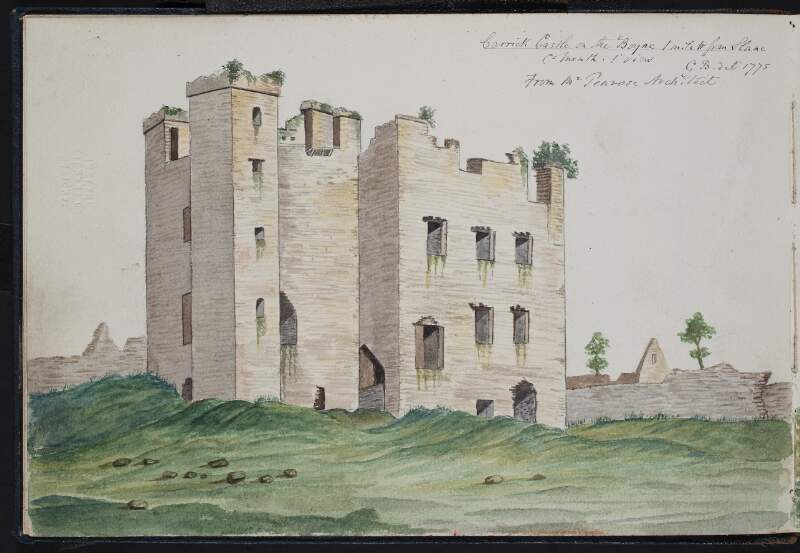 Carrick Castle on the Boyne, 1 mile west from Slane, County Meath