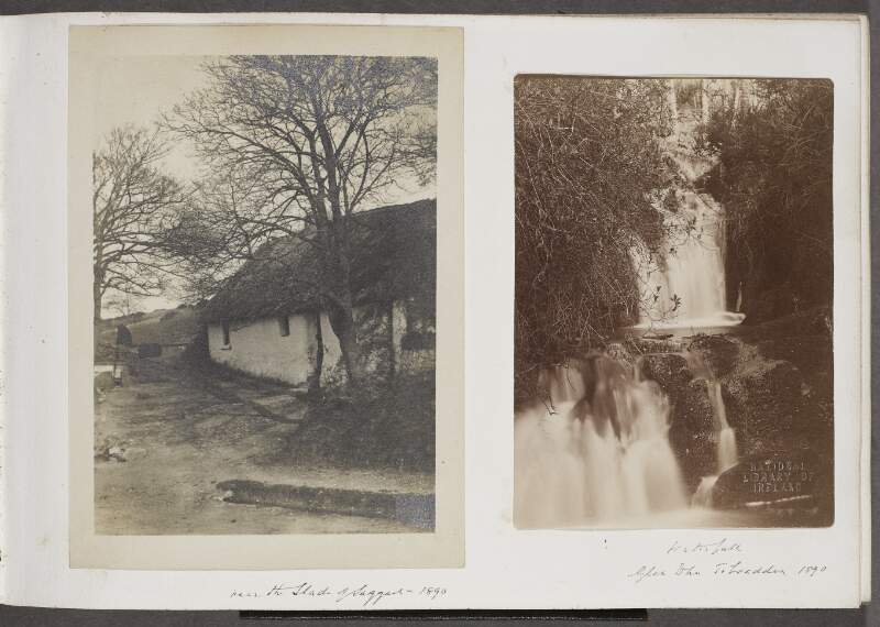 Near the Slade of Saggart, 1890 ; Waterfall, Glen Dhu Tibradden, 1890