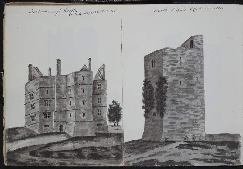 Ichtermurragh [Ightermurragh] Castle, County Cork, August 1832 ; Castle Richard, County Cork, August 1832