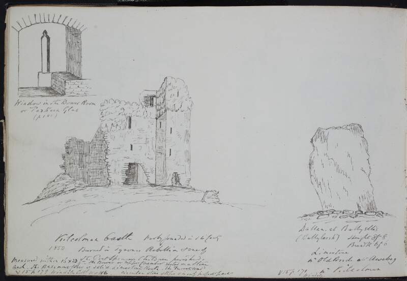 Window in the Bower Room or Parkeen Glas ; Kilcolman Castle ; Dallan at Ballyellis
