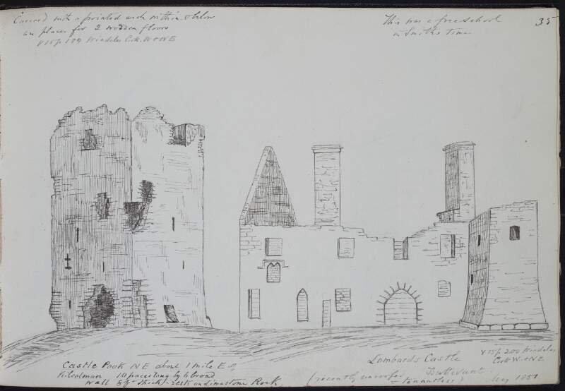 Castle Pook ; Lombard's Castle, Buttevant, May 1851