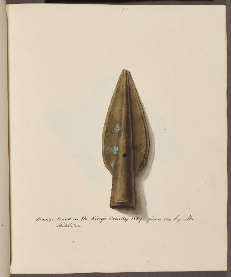 Bronze, found in the King's County, 1839