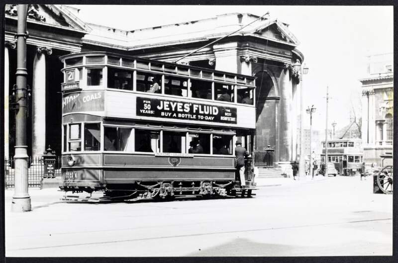 Dublin United Tramways, Route 21, College Green. Car No. 291