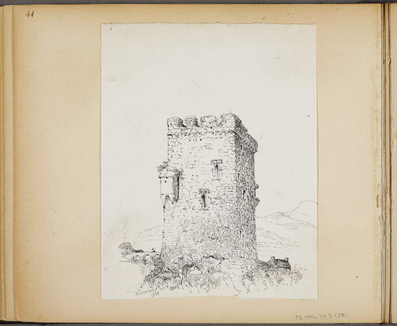 Kilmeedy Castle, Co. Cork, 1835