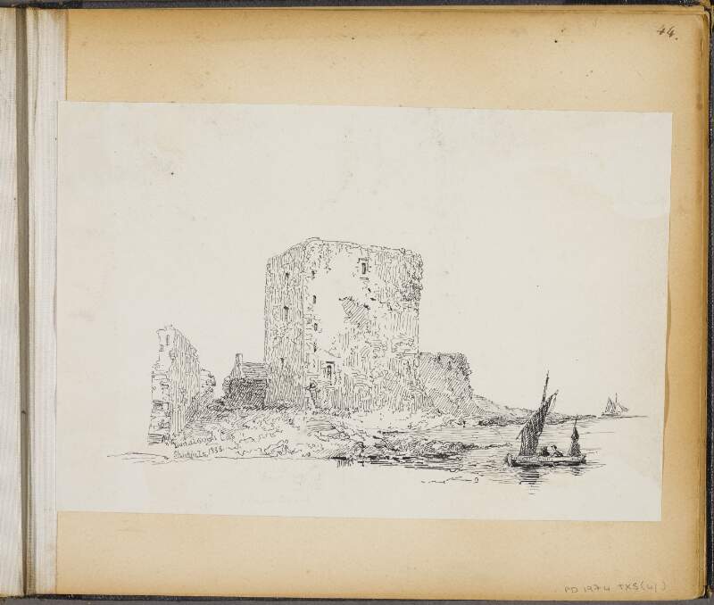 Dunalough Castle, Shirkin Island, 1833