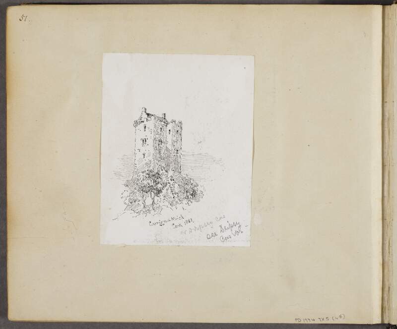 Carrig na Muick or Dripsey Castle, 1831