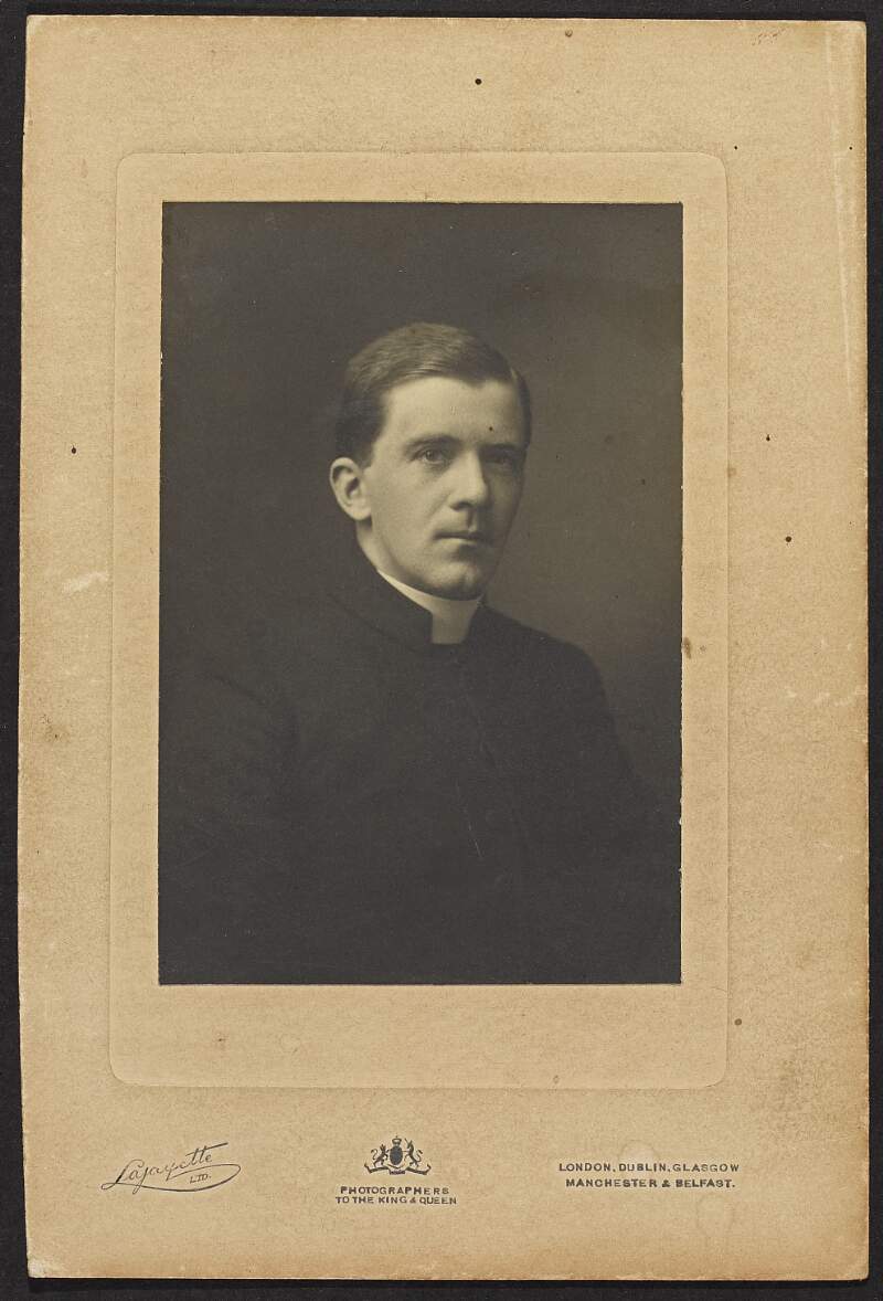[Unidentified member of the clergy, half portrait],