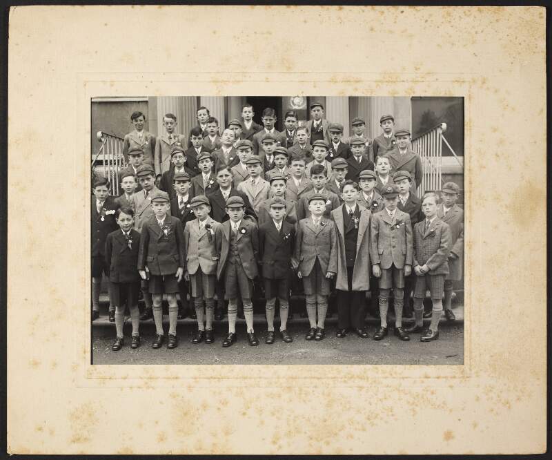[Unidentified group of school boys wearing uniforms],
