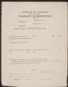 Blank Warrant of Execution form for a Parish or District Court of the Dáil Courts,