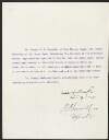 Copy letter signed by Joseph MacDonagh and Joseph E. C. Donnelly acknowledging receipt of trust fund for the MacDonagh children,