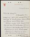 Letter from N.W. Rowell, Privy Council, Canada, to James Green Douglas inviting him to dinner,