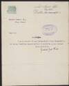 Letter from Ignatius John Rice, Solicitor, to Michael Dawson acknowledging receipt of a letter,