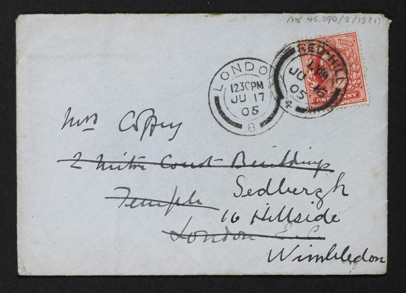 Letter from George Coffey to Jane Coffey updating her on his health and referencing William Pember Reeves' appointment as Agent General for New Zealand,