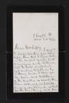 Partial letter from John O'Leary to Jane Coffey with references to Home Rule and politics,