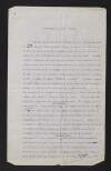 Copy of George William Russell's 'Conclusion of A.E.'s Speech', with manuscript corrections,