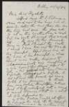 Letter from Richard Davis Webb, Dublin, to his sister-in-law Elizabeth Harvey, Grange, Waterford,