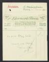 Invoice from Gerrard Brothers to the [Provisional Government of Ireland] requesting a payment,