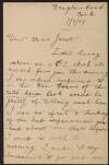 Letter from Richard S. Orr, Douglas Road, Cork, to Rosamond Jacob, 20 Newtown Hill, Waterford,