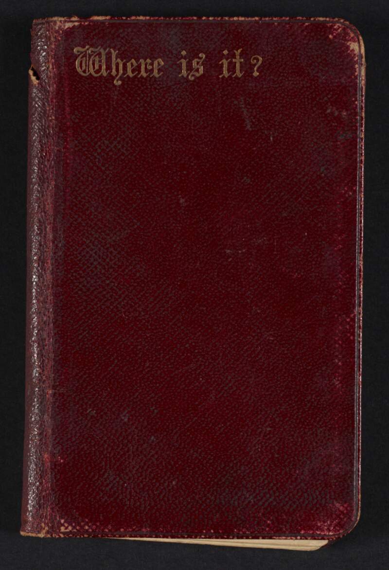 Address book belonging to Jane Coffey,