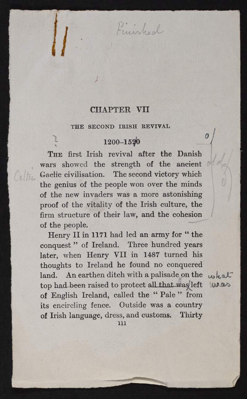 Assorted notes and references for 'Irish Nationality',