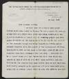 Letter from Alf Sommerfelt, England, to Diarmid Coffey regarding the Gestapo,