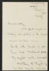 Letter from William F. P. Stockley, England, to Diarmid Coffey regarding votes for women and Sinn Féin,