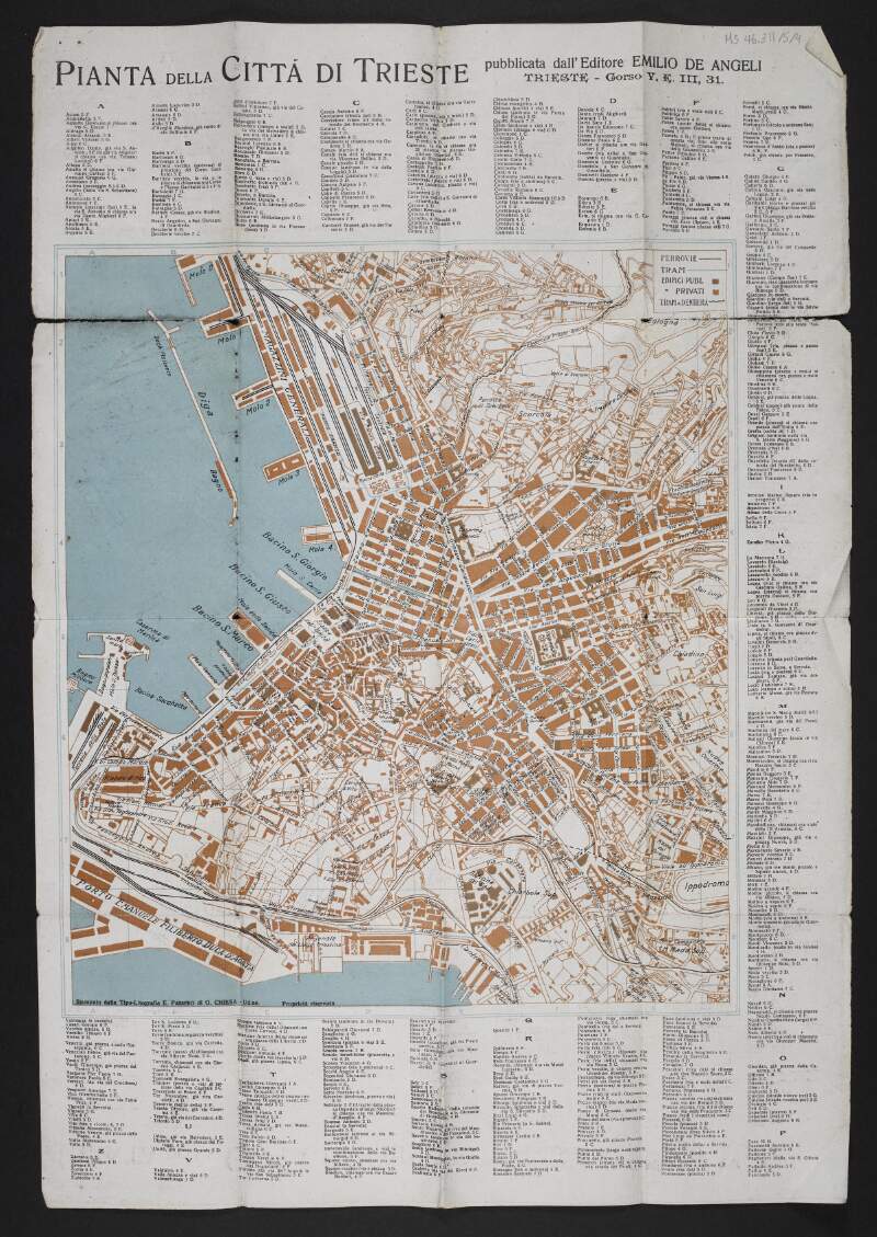 Map of Trieste,