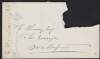 Envelopes addressed to Edmund Harvey and an unidentified respondent,