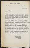 Copy letter and manuscript draft letter from Thomas Johnson to Albert Thomas supporting R. J. P. Mortished's candidature for a position in the International Labour Office,