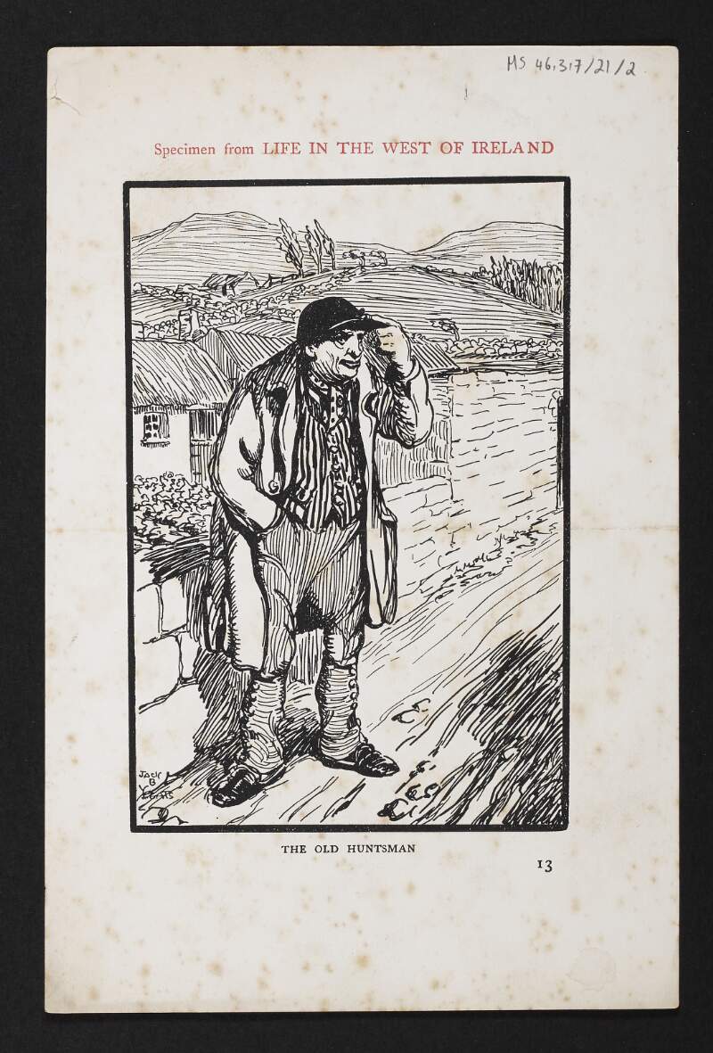 Copy of illustration titled 'The Old Huntsman',