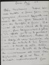 Letter from L. Paul-Dubois to Alice Stopford Green referencing articles from "Mr Drum",