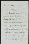 Letter from John Dowden to Alice Stopford Green regarding the death of her brother-in-law,