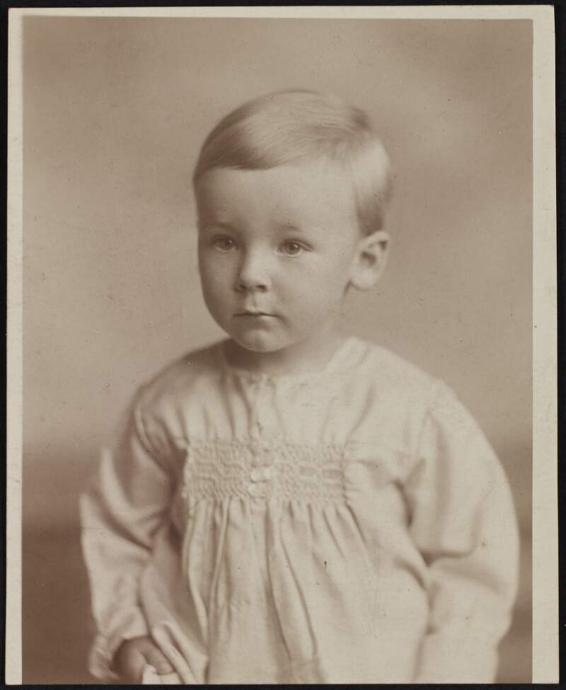 Blank postcard showing unidentified child,