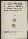 Booklet titled 'Thoughts for a Convention. Memorandum on the State of Ireland by A.E.',