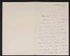 Letter from Herbert Fisher to Edith Stopford regarding Alice Stopford Green's historical papers,