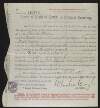 Grant of right of burial in Prospect Cemetery issued to John Redmond,